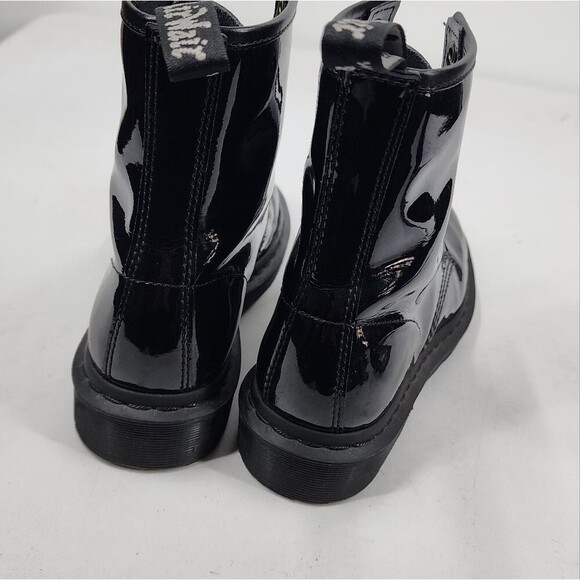Dr. Martens 1460 Mono Black Patent Leather Combat Boots 7 - Picture 6 of 9